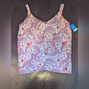 Lands End 18 DD tankini top, NEW